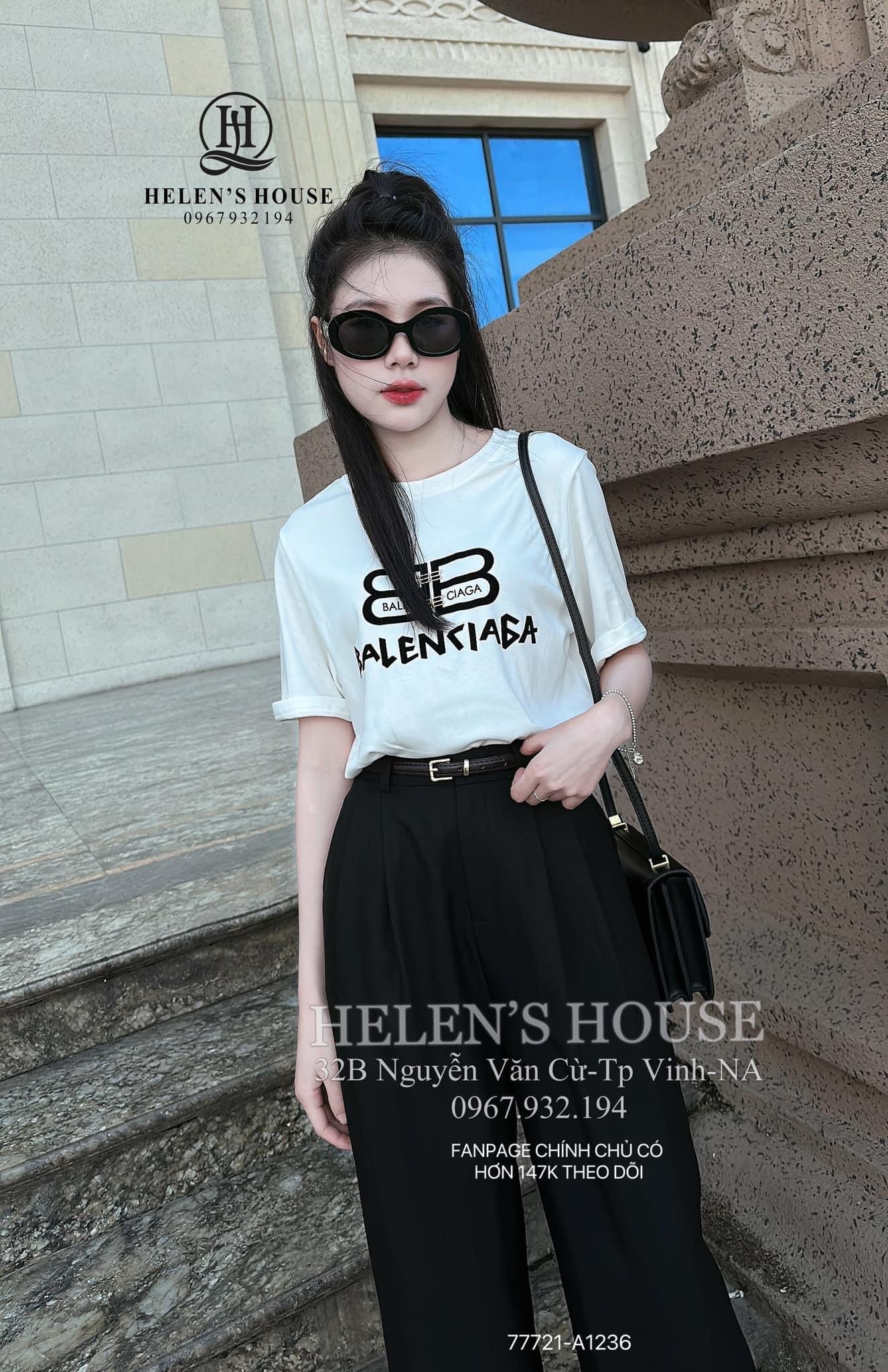 Áo Phông Balenciaga Ép Nhung