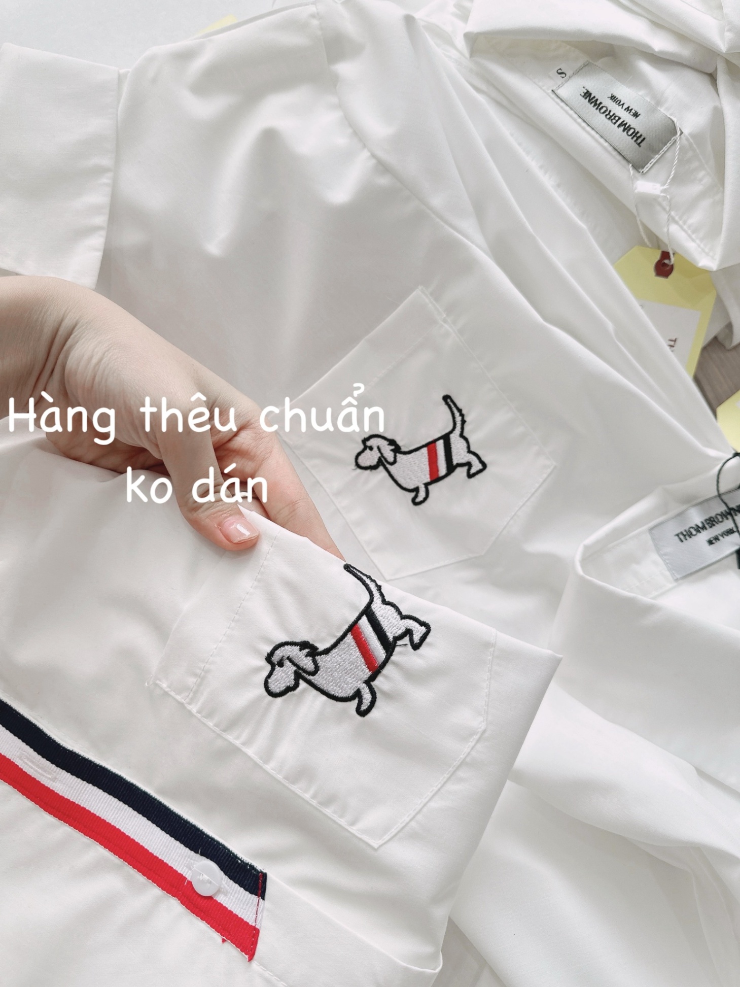 Áo Sơ Mi Thom Thêu Cún