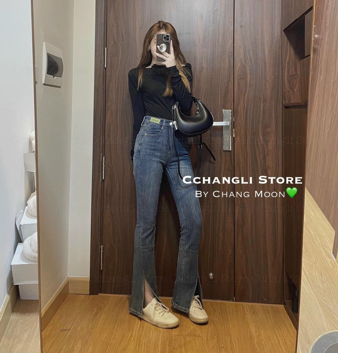Quần Jeans Loe Xẻ Mác Xanh