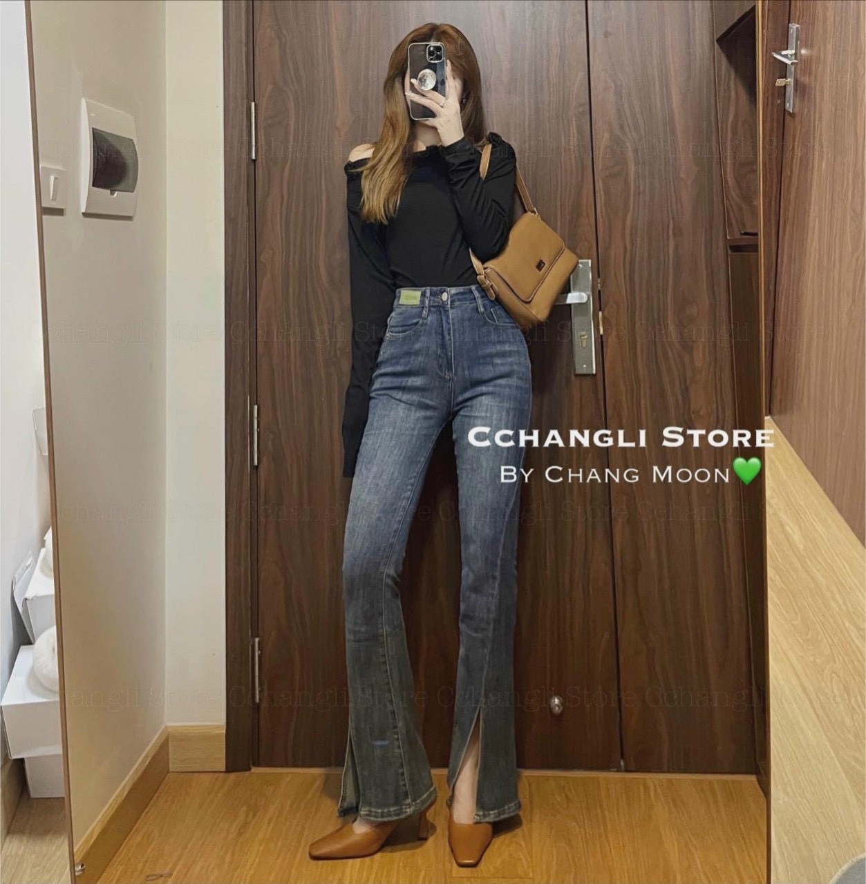 Quần Jeans Loe Xẻ Mác Xanh