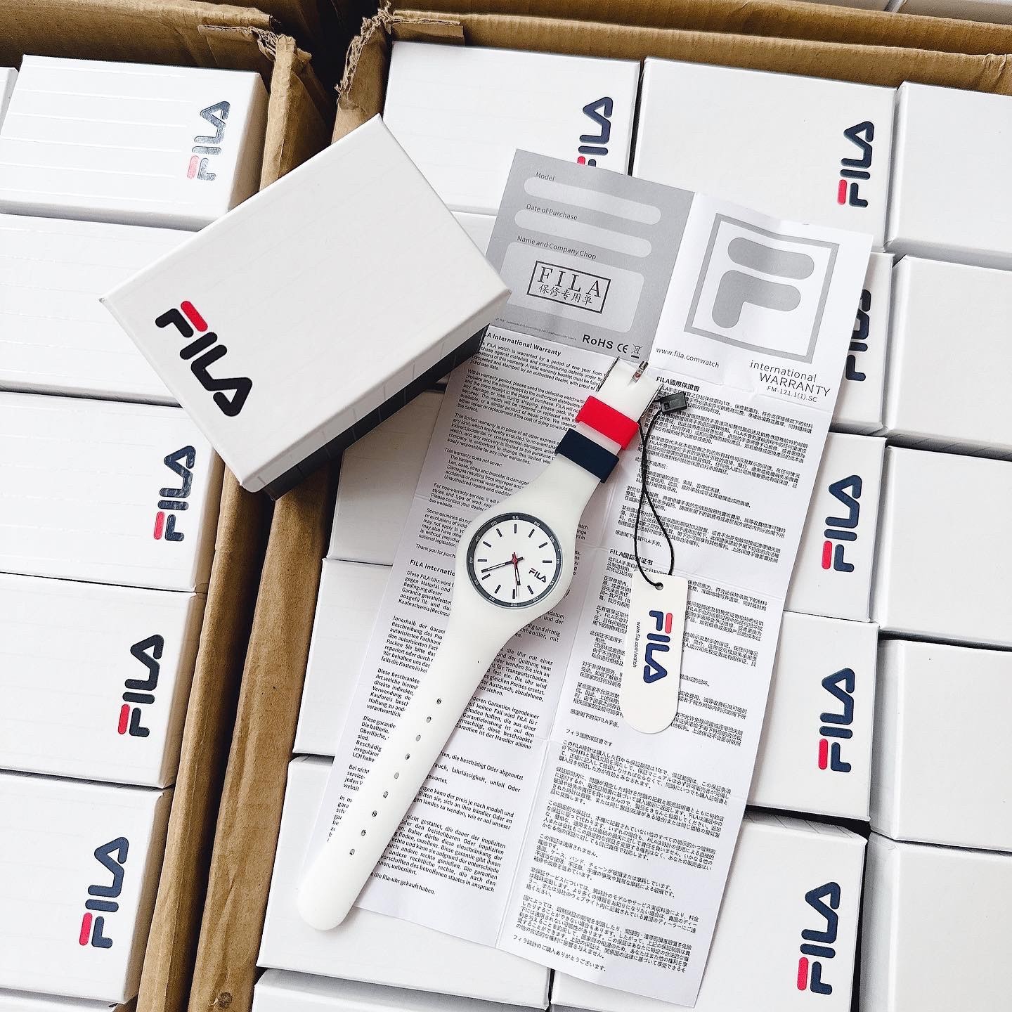 Đồng Hồ FIla Silicon Full Box