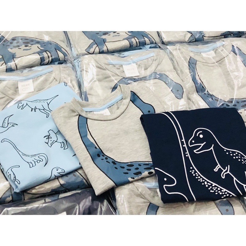 Sét 3 Bộ Cộc Khủng Long Cotton 4C Cho Bé