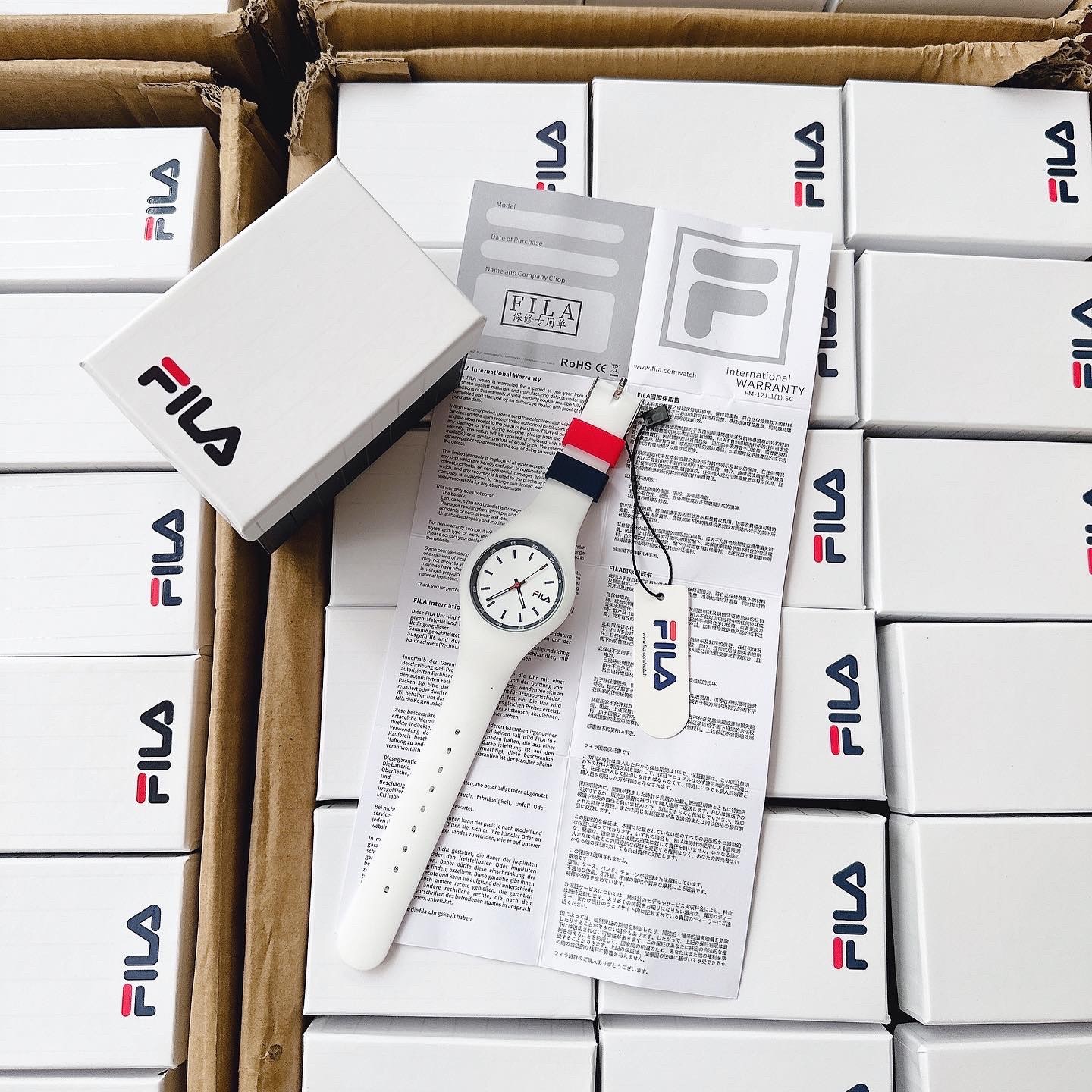 Đồng Hồ FIla Silicon Full Box