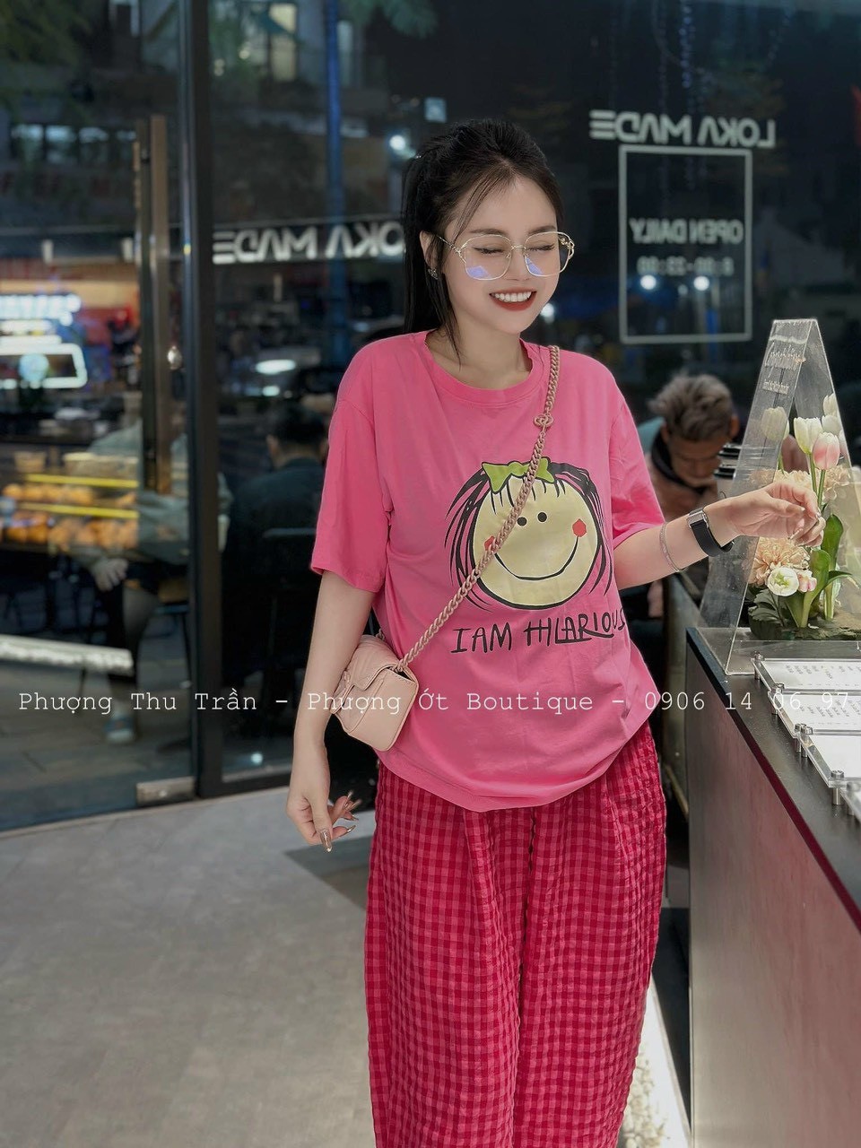 Bô Cô Gái Mặt Cười 6 Màu