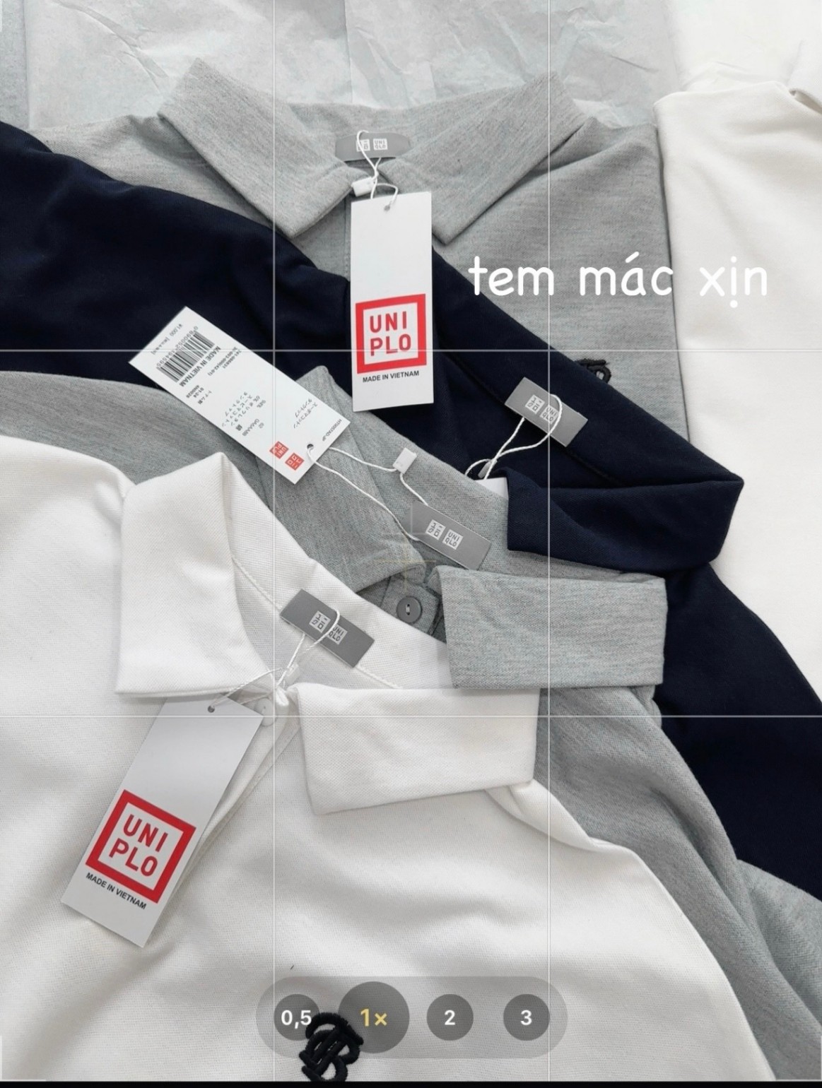 ÁO POLO UNIQLO TAY LIỀN