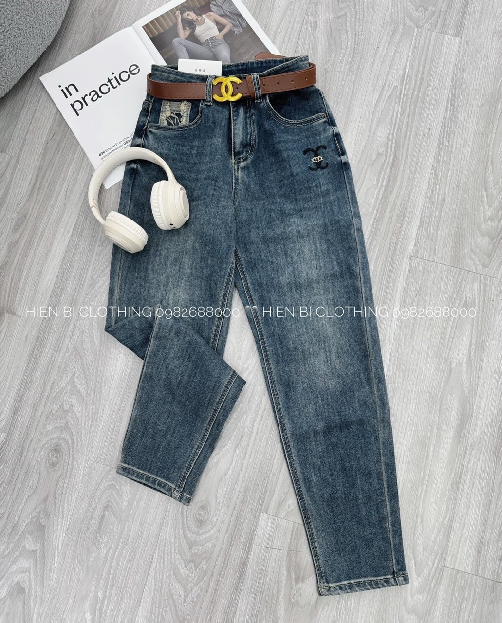 Quần Baggy Thêu Chanle 977