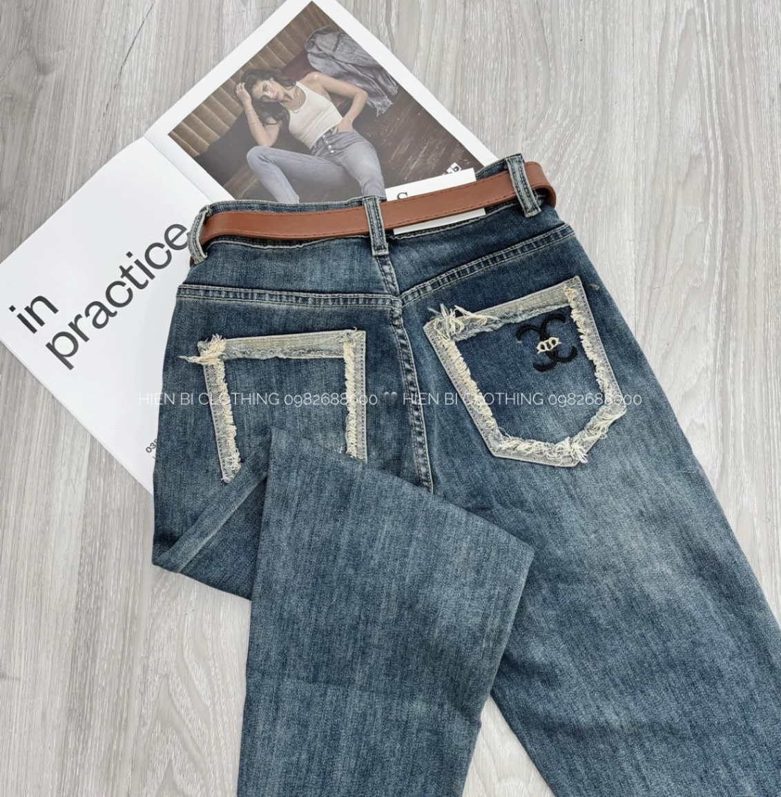 Quần Baggy Thêu Chanle 977