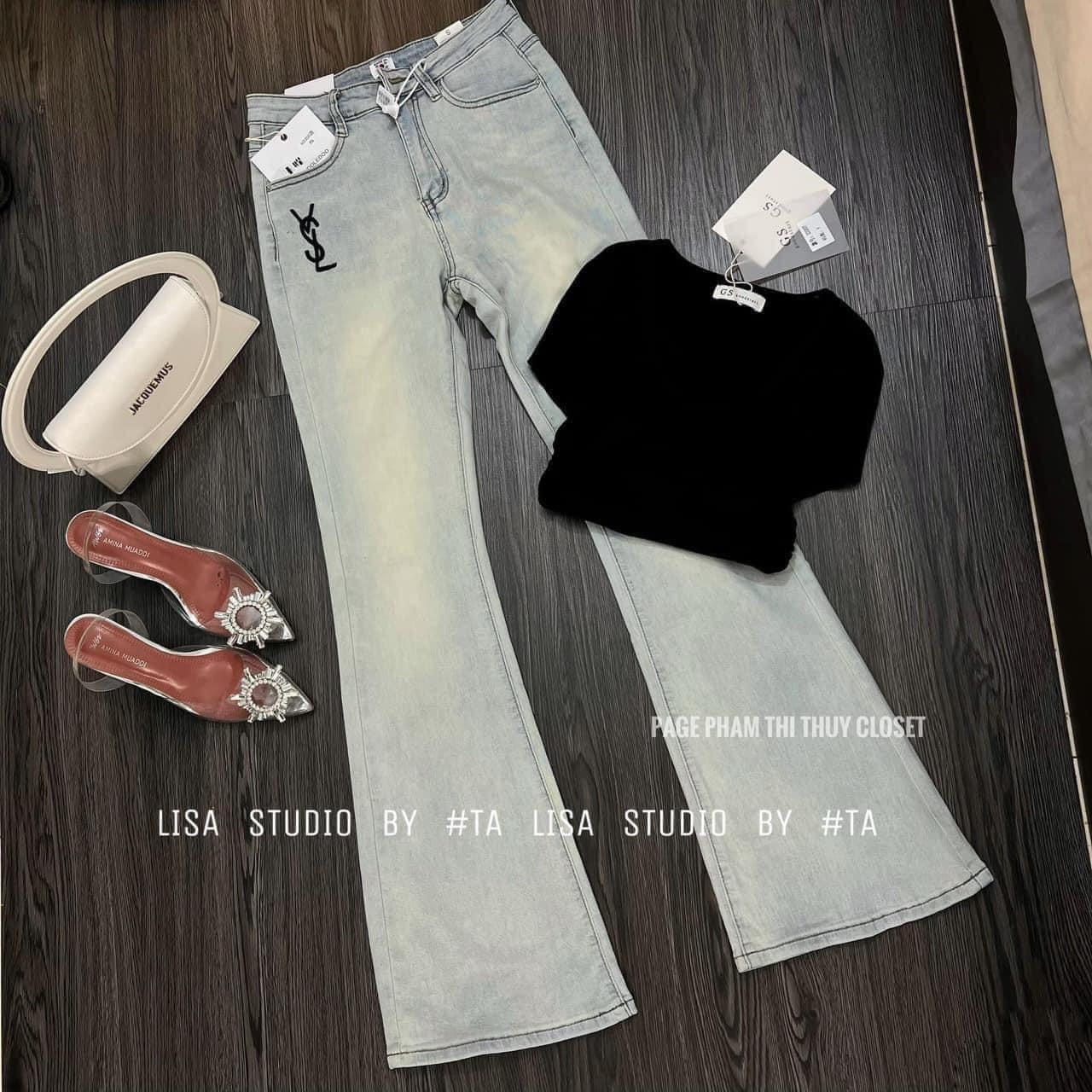 Quần Jeans Loe Thêu YSL