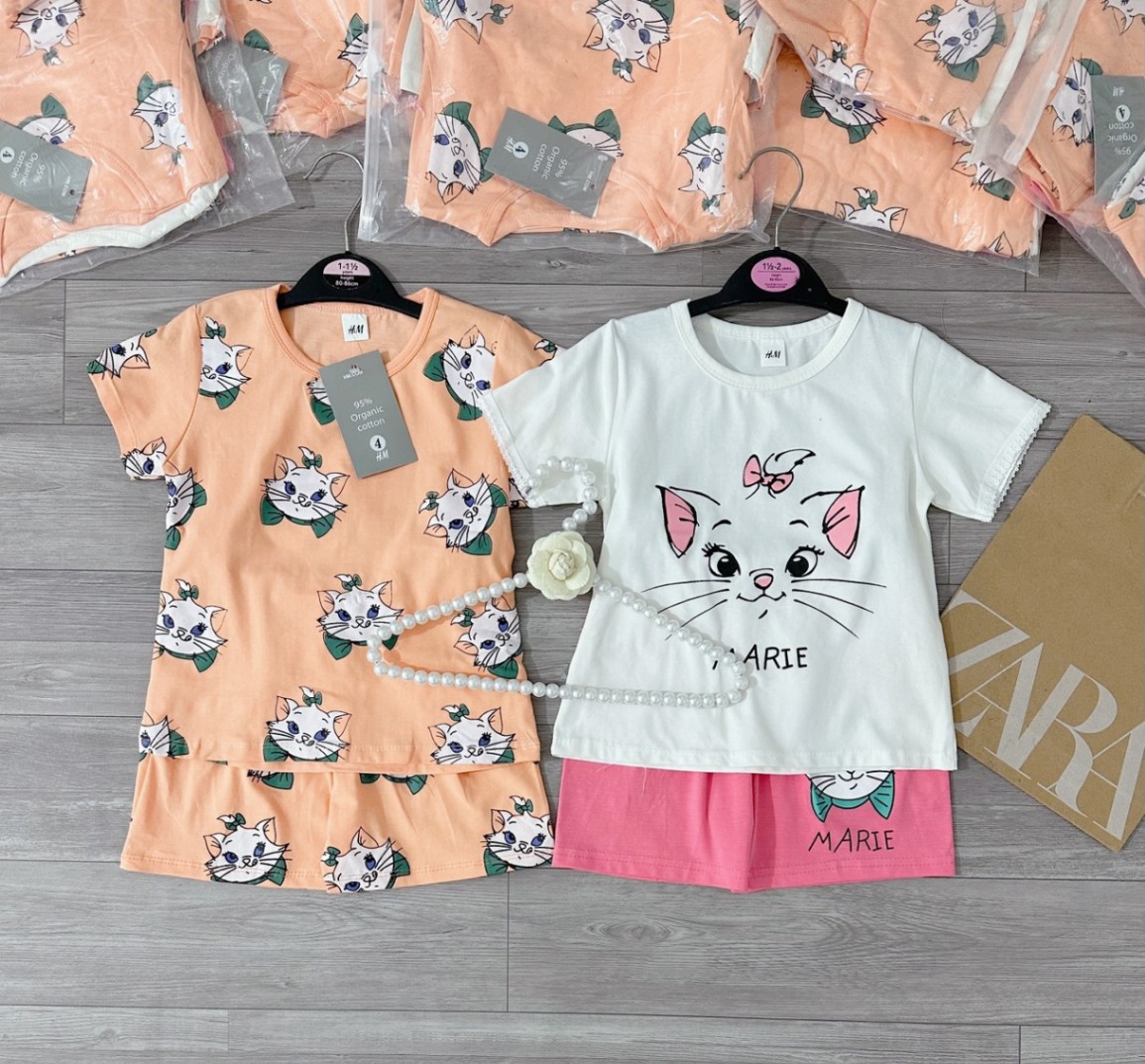 Set 2 Bộ Mèo Marie Bé