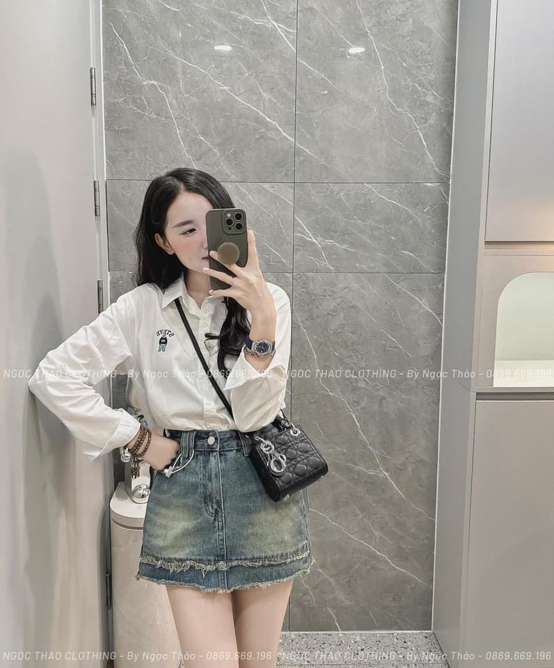 Sơ Mi Thêu Gấu Steve