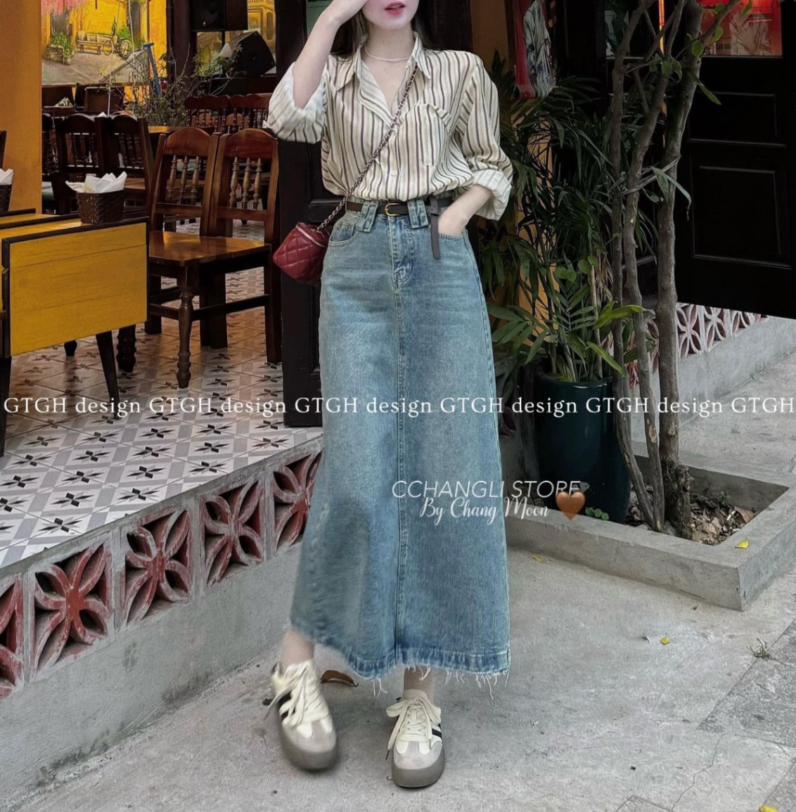 Áo Sơ Mi Kẻ Nâu QCCC