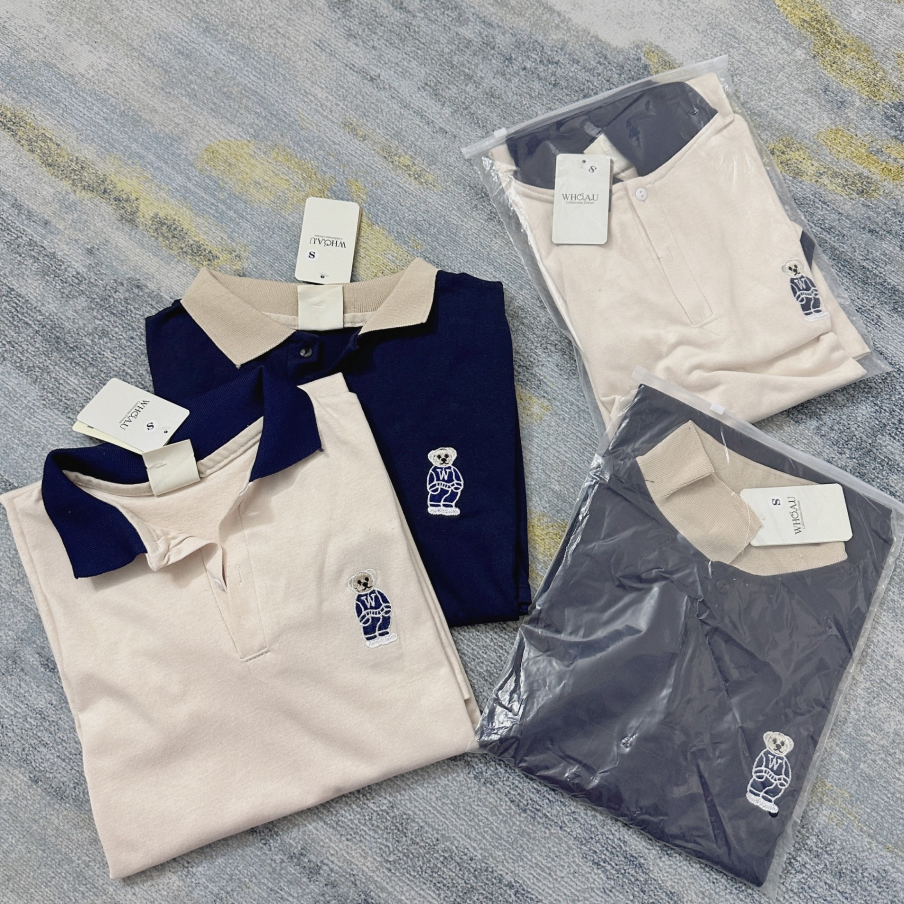 Váy Polo Thêu Gấu 2 Màu