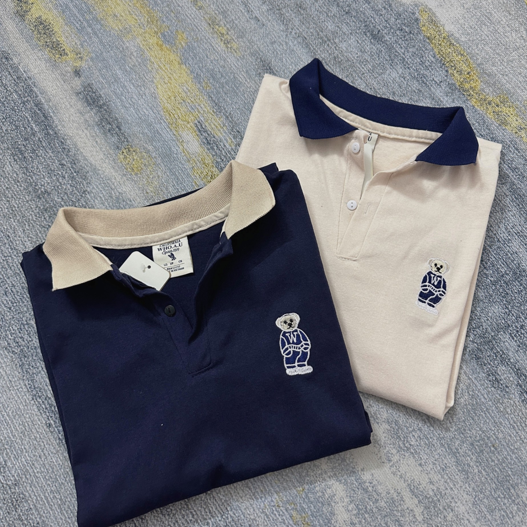 Váy Polo Thêu Gấu 2 Màu