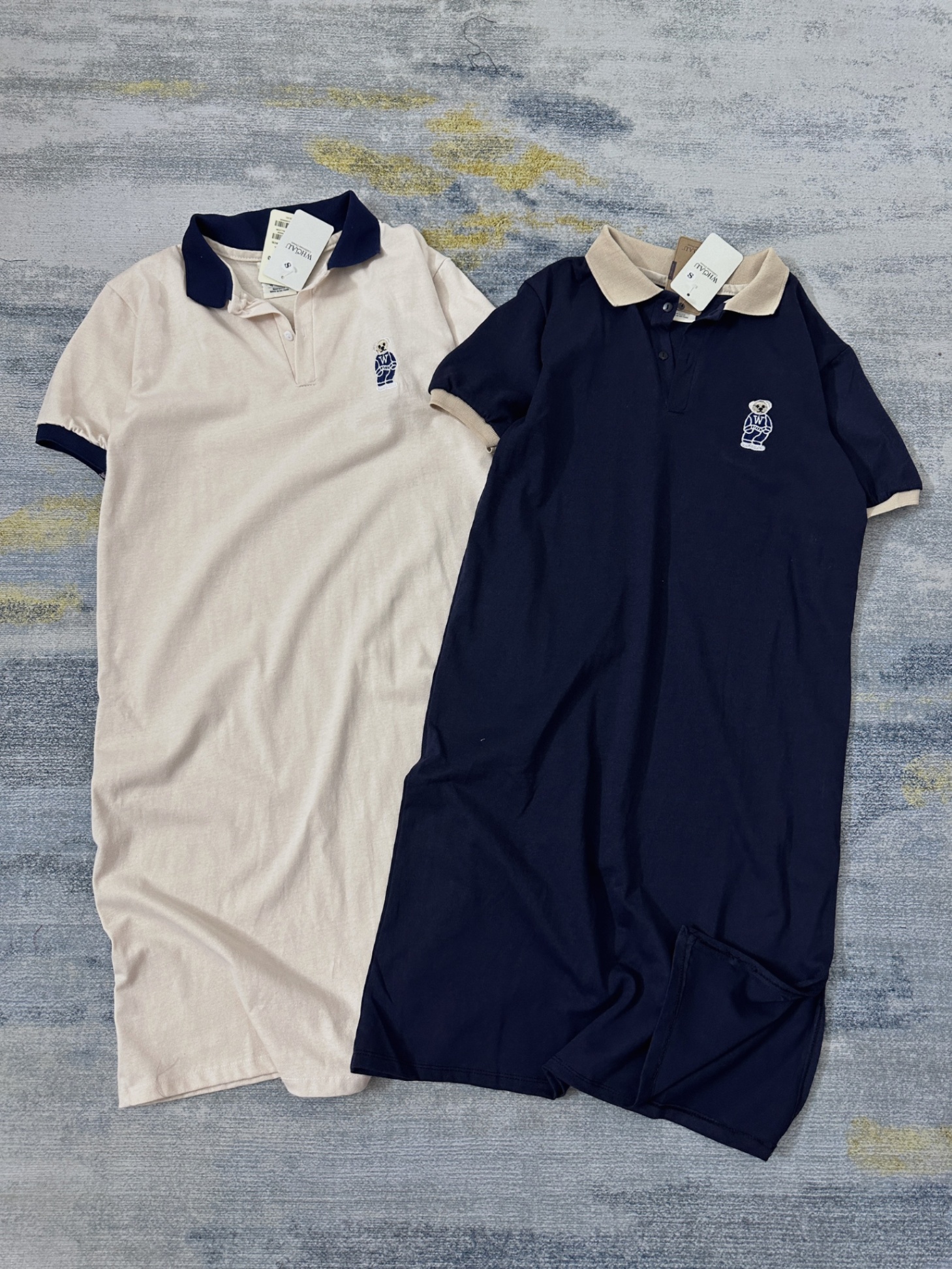 Váy Polo Thêu Gấu 2 Màu