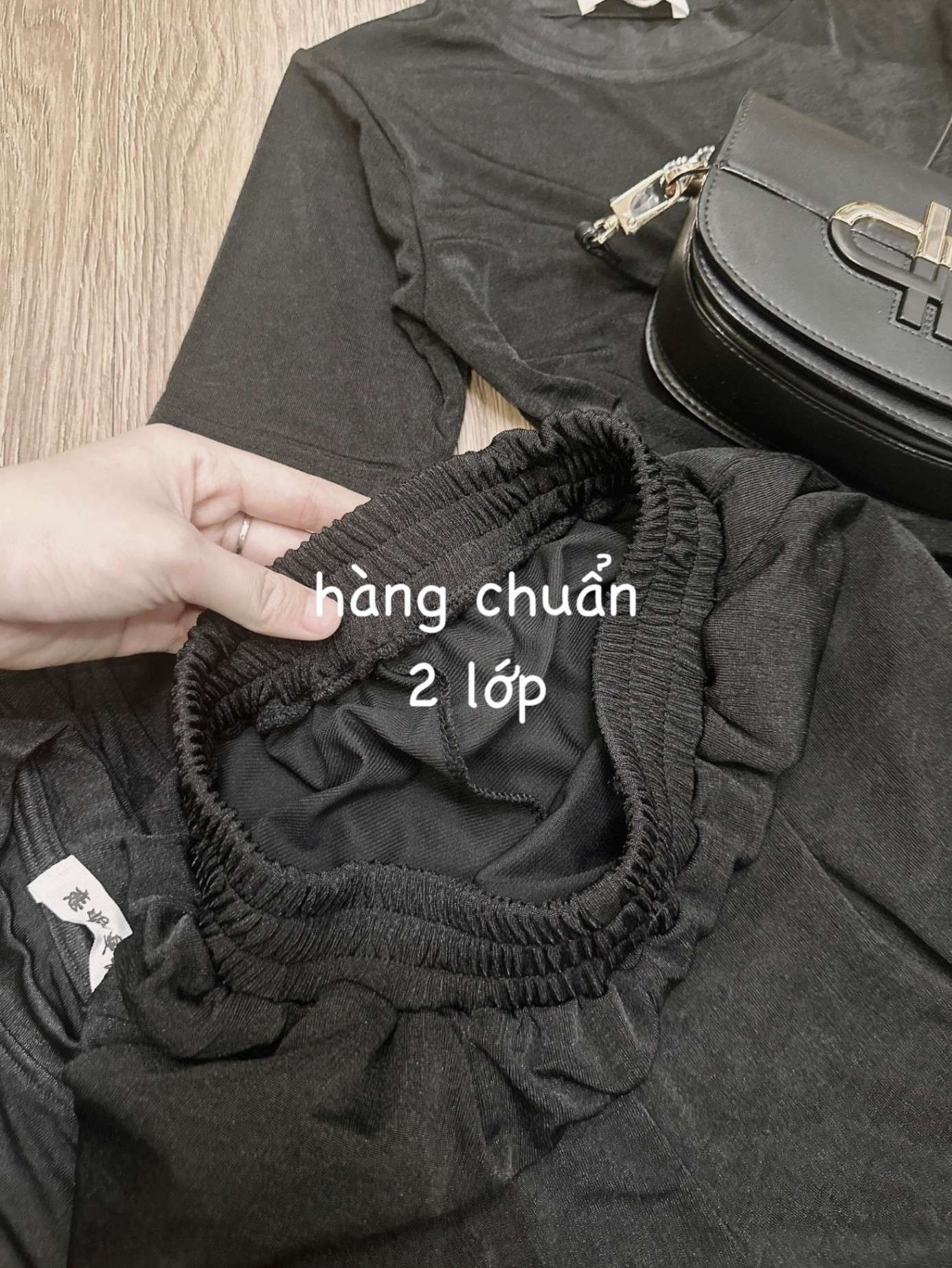 Bộ Vải Nhún KIm Sa Dúm Eo