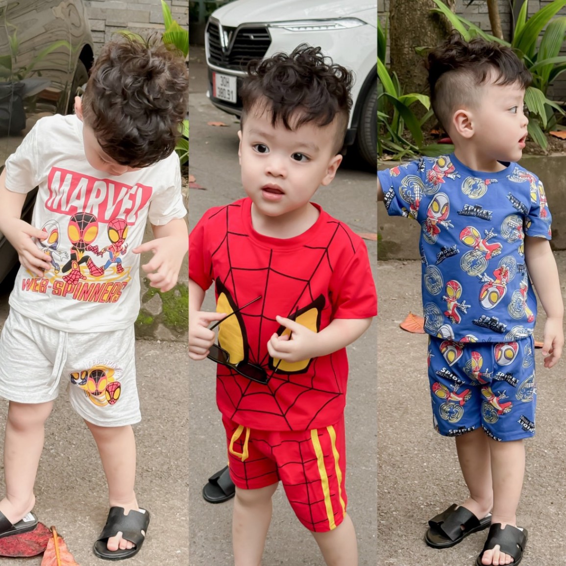 Set 3 Bộ Siêu Nhân Nhện Bé