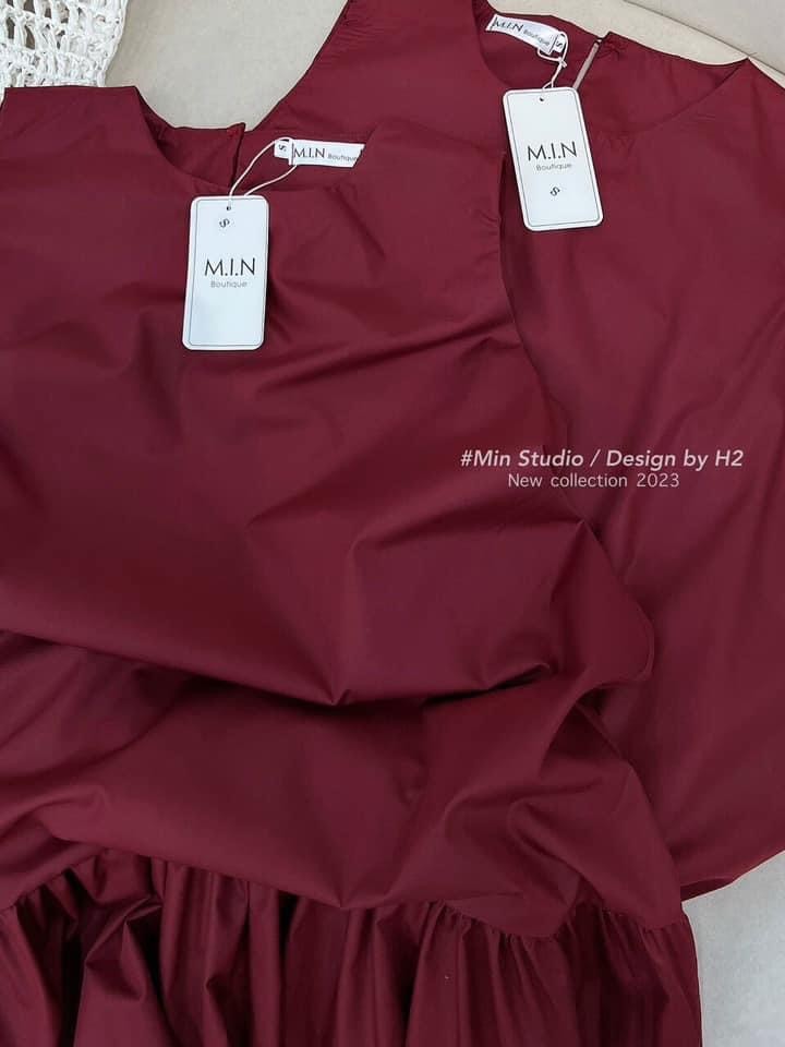 Váy Maxi Thô Đỏ Sát Nách