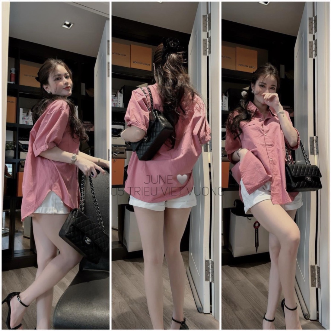 Sơ Mi Túi Ngực 2 Màu