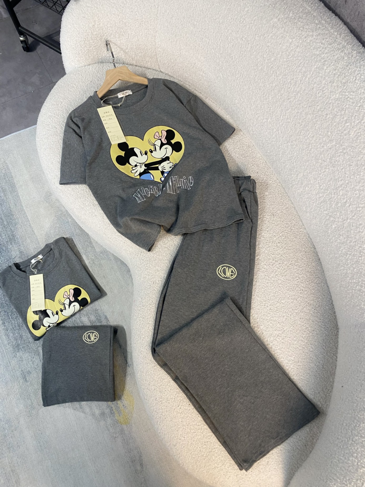Bộ Suông Micky Xám