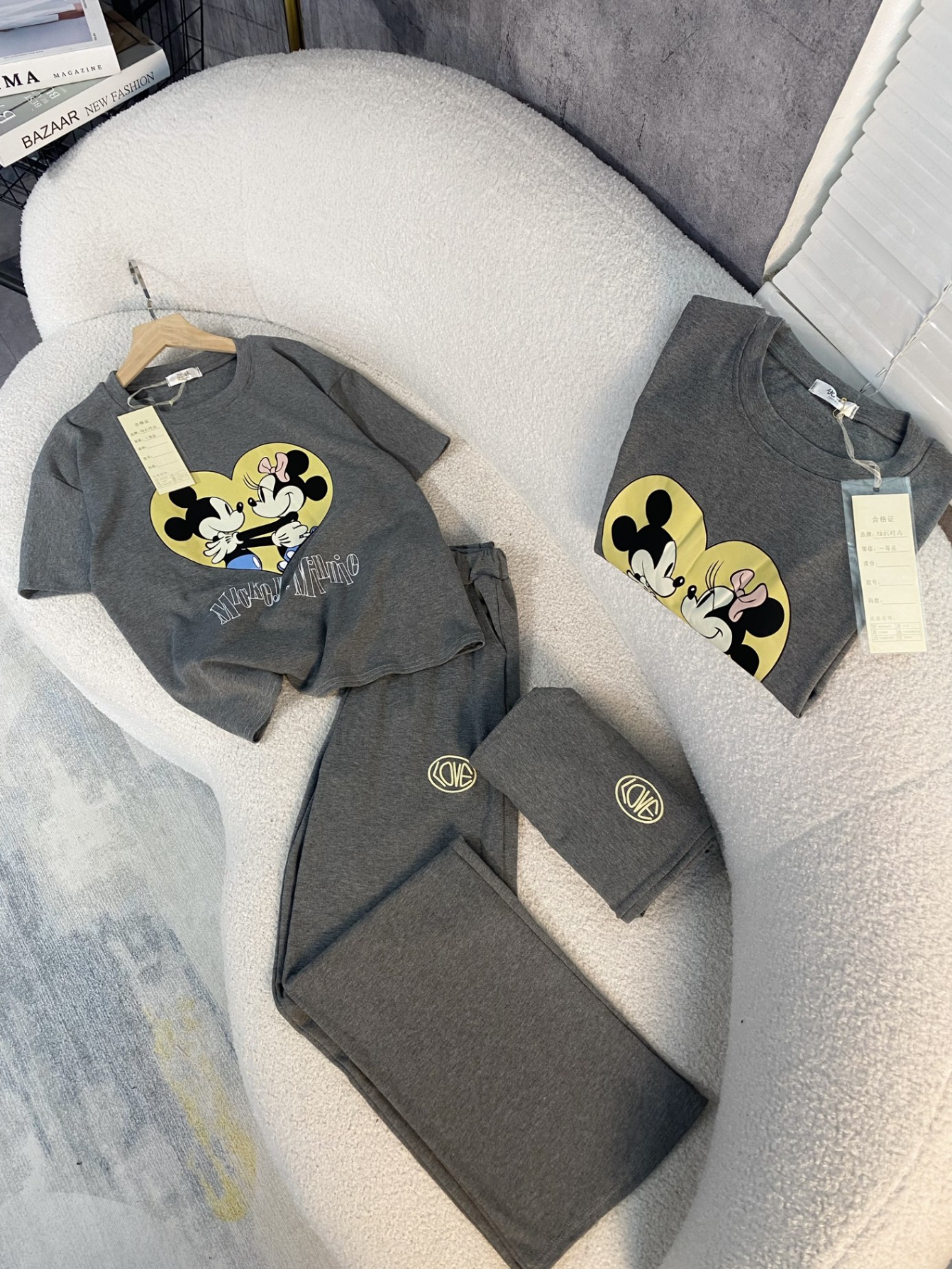 Bộ Suông Micky Xám