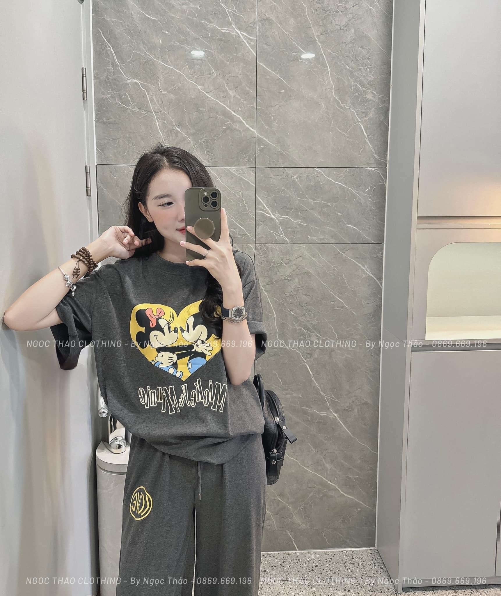 Bộ Suông Micky Xám