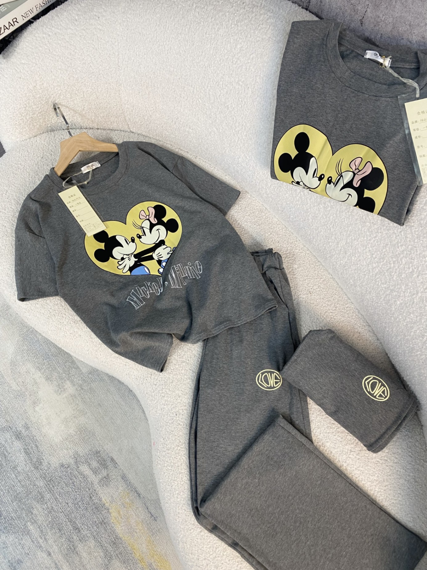 Bộ Suông Micky Xám