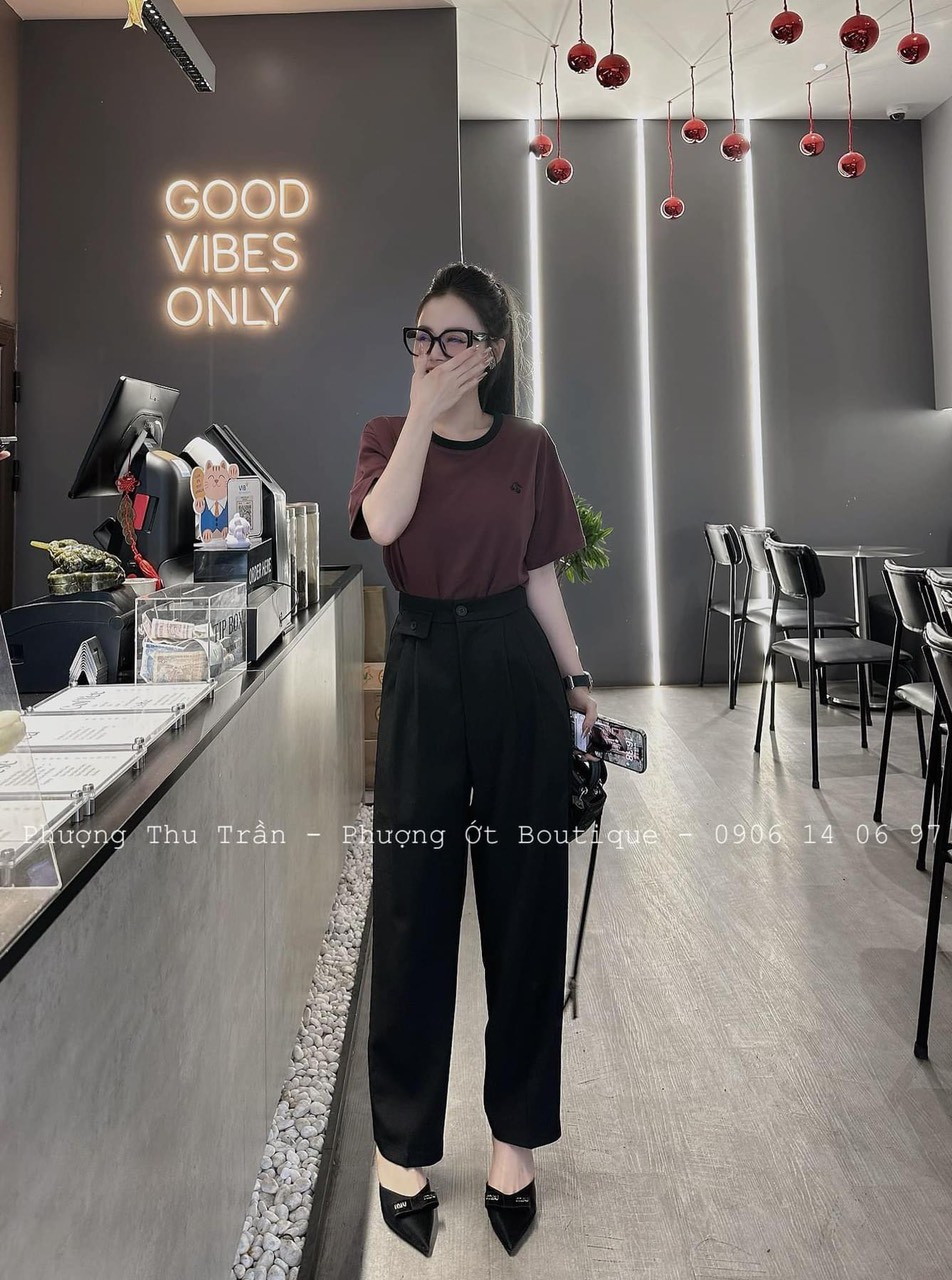 Sét 3 Áo Phông Cherry Phối Cổ