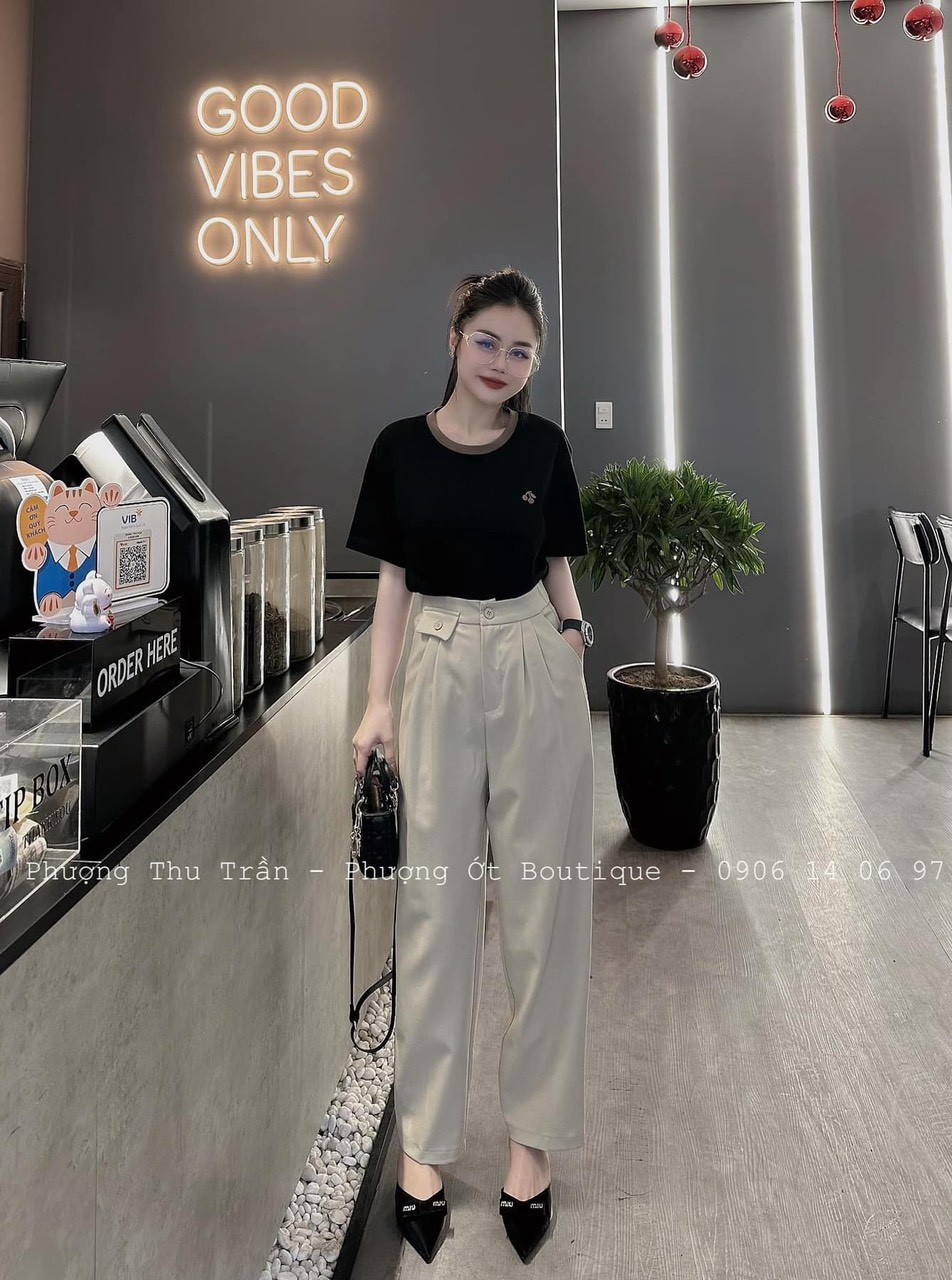 Sét 3 Áo Phông Cherry Phối Cổ