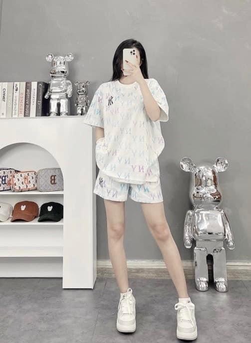 Bộ Cộc Nâu Trắng Trần NY