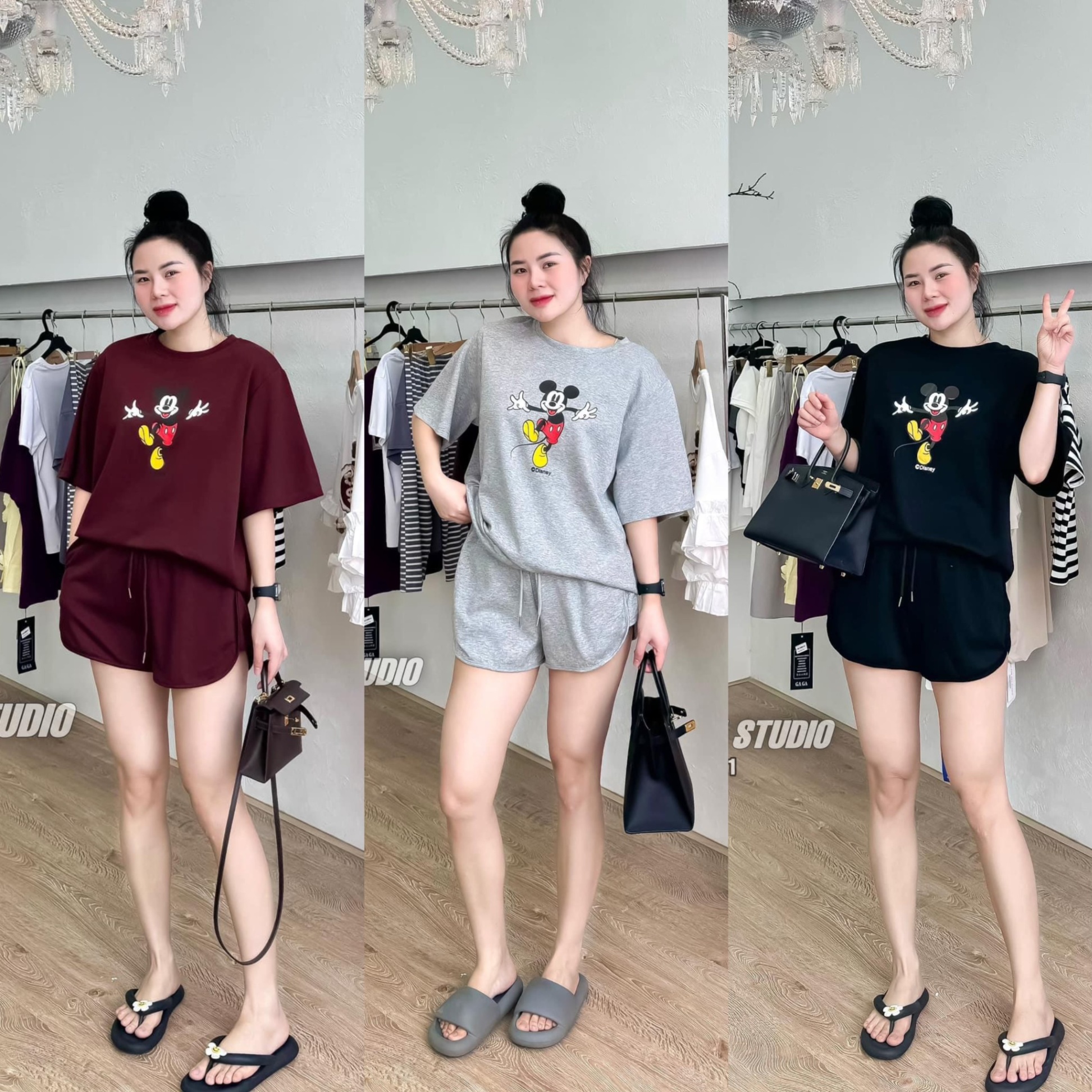 Bộ Cộc Trơn In MK 3 Màu