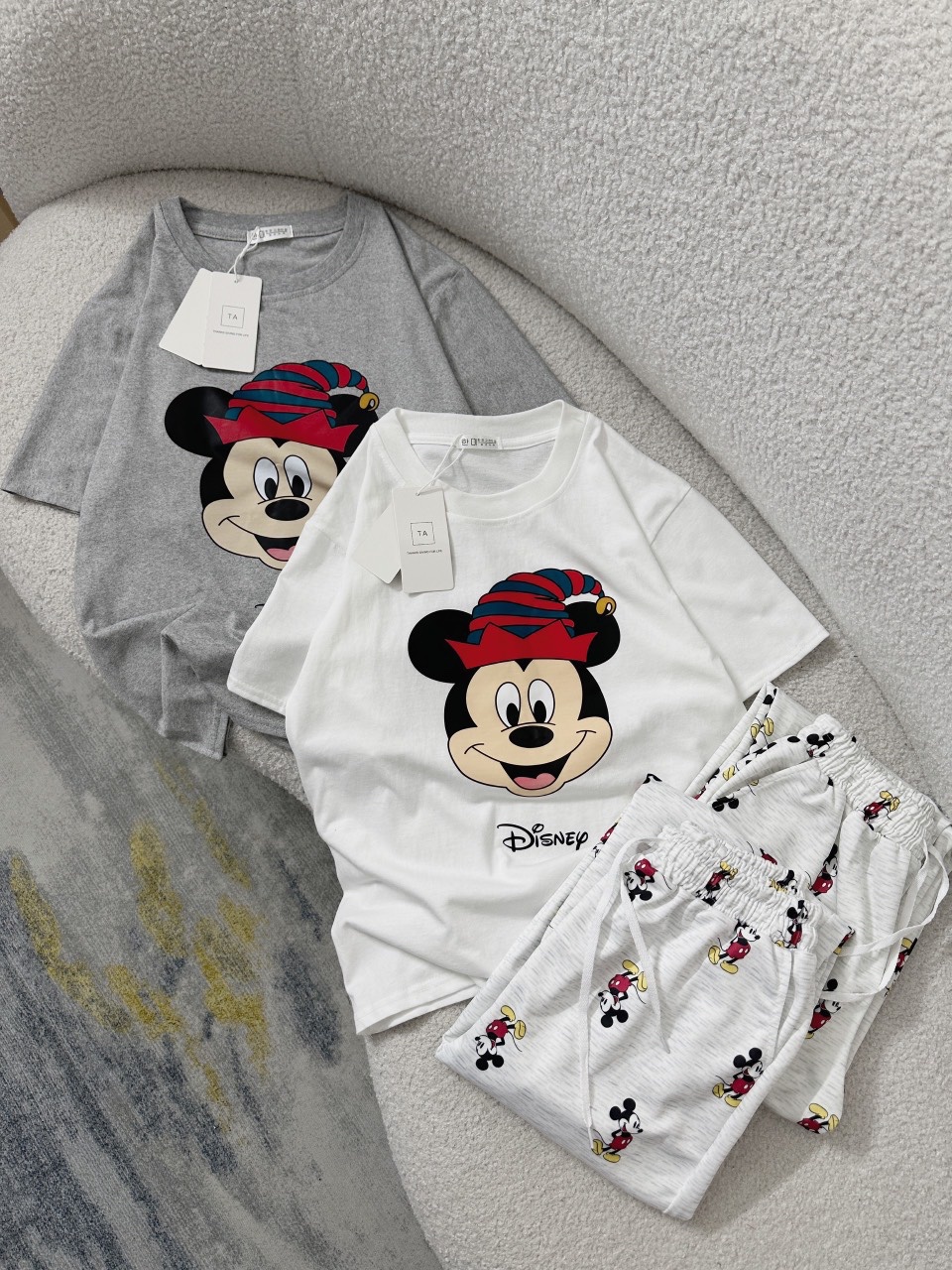 Set Quần Bo Chun Mickey 2 Màu