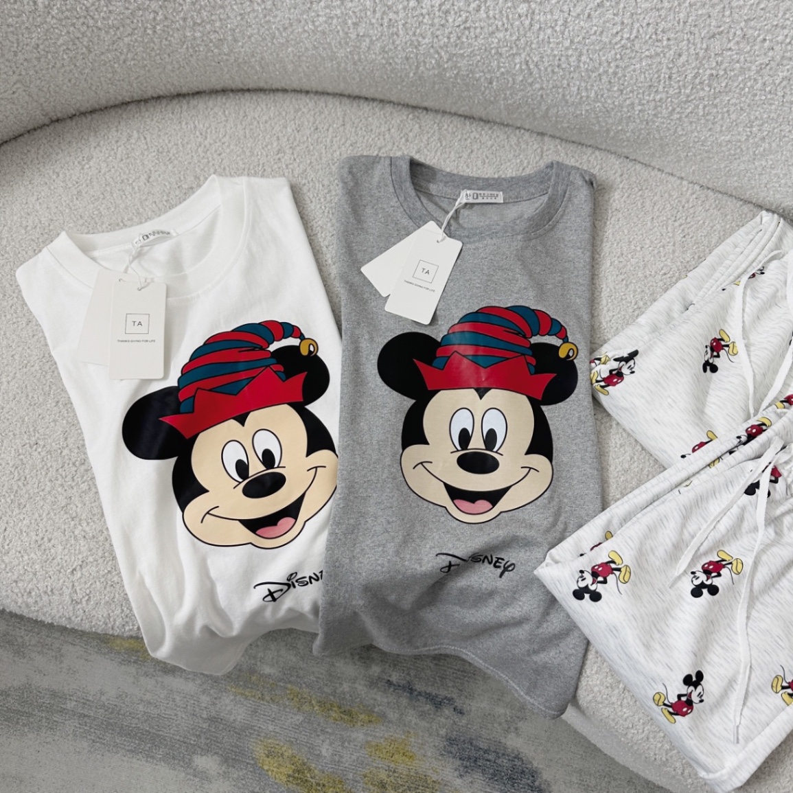 Set Quần Bo Chun Mickey 2 Màu