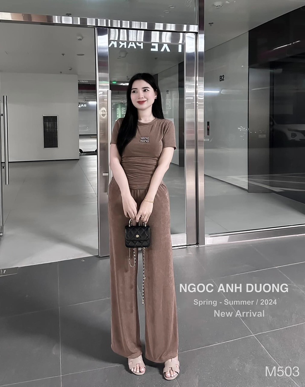 Bộ Nhung Wang Kim Sa Nhún Eo