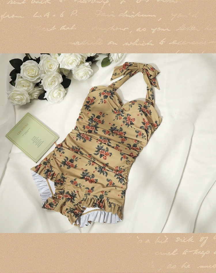 Set bikini vintage 2 món