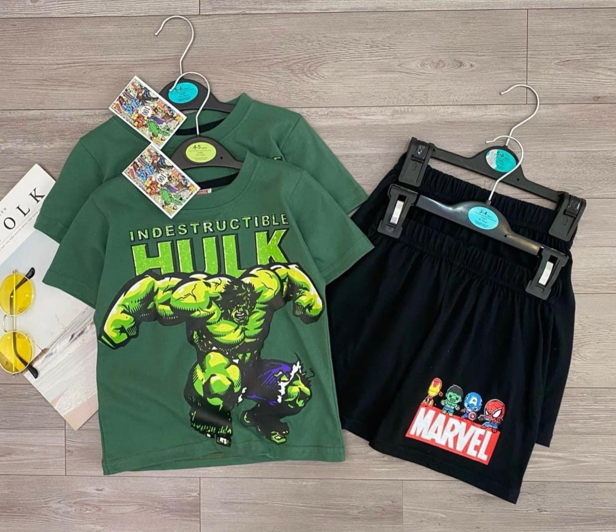 Bộ Siêu Anh Hùng Hulk Xanh Lá Cho Bé