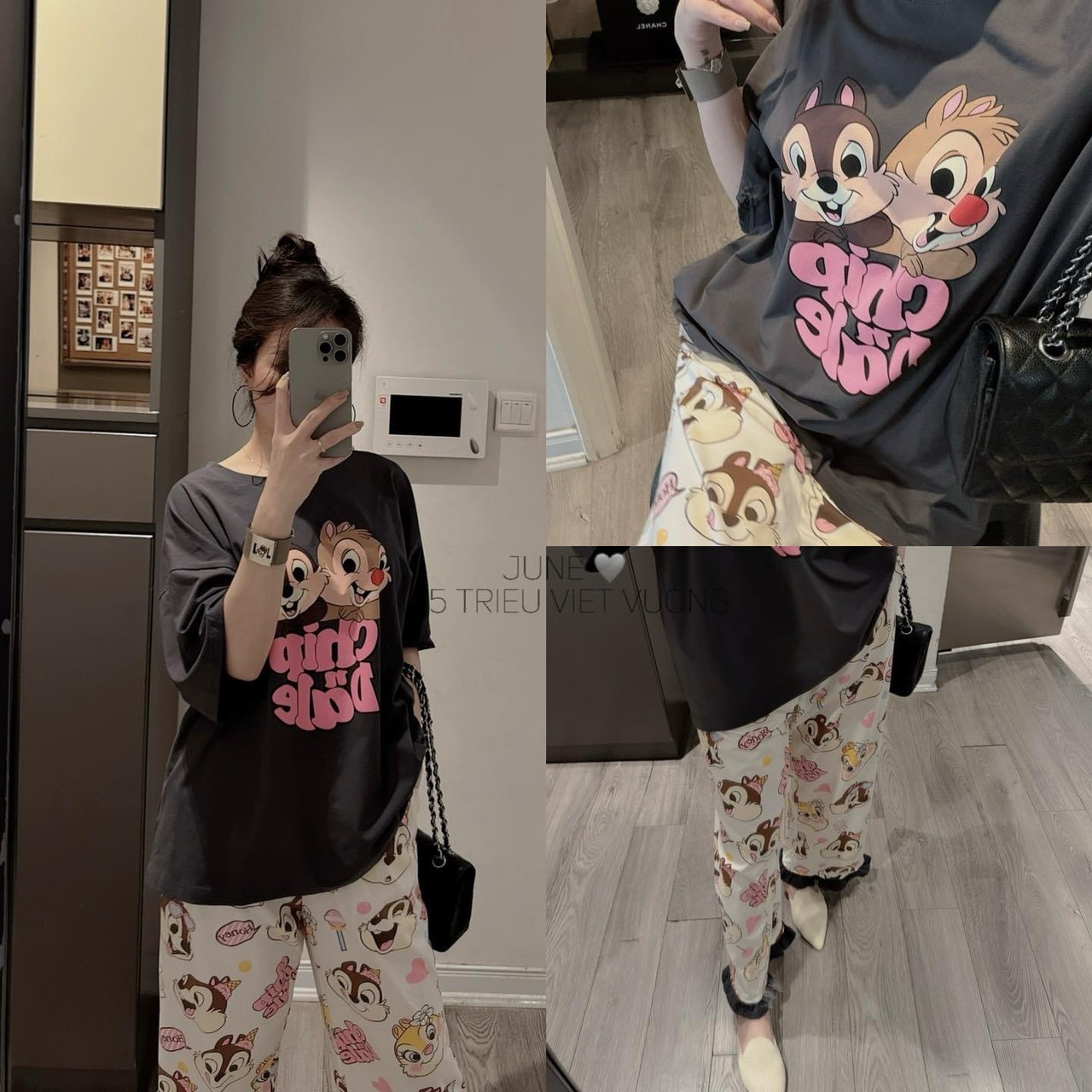 Bộ Sóc Nâu 2 Màu