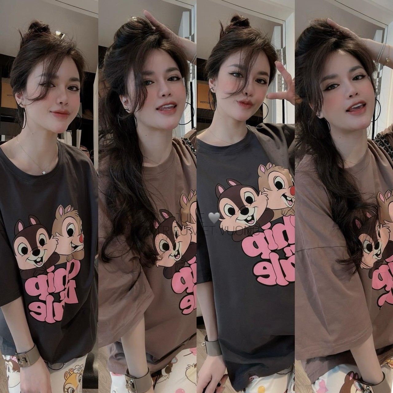 Bộ Sóc Nâu 2 Màu