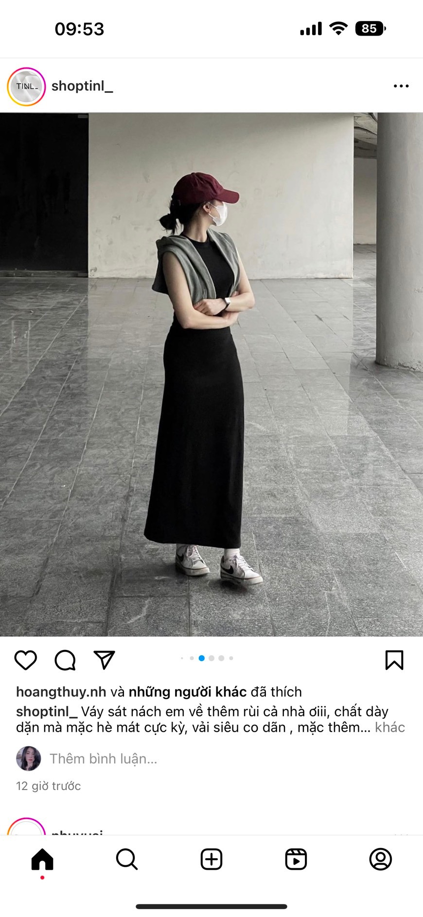 Váy Tăm Đen Sát Nách