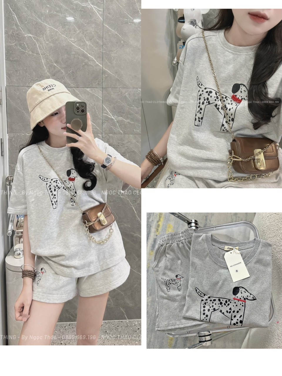 Bộ Cộc Chó 2 Màu