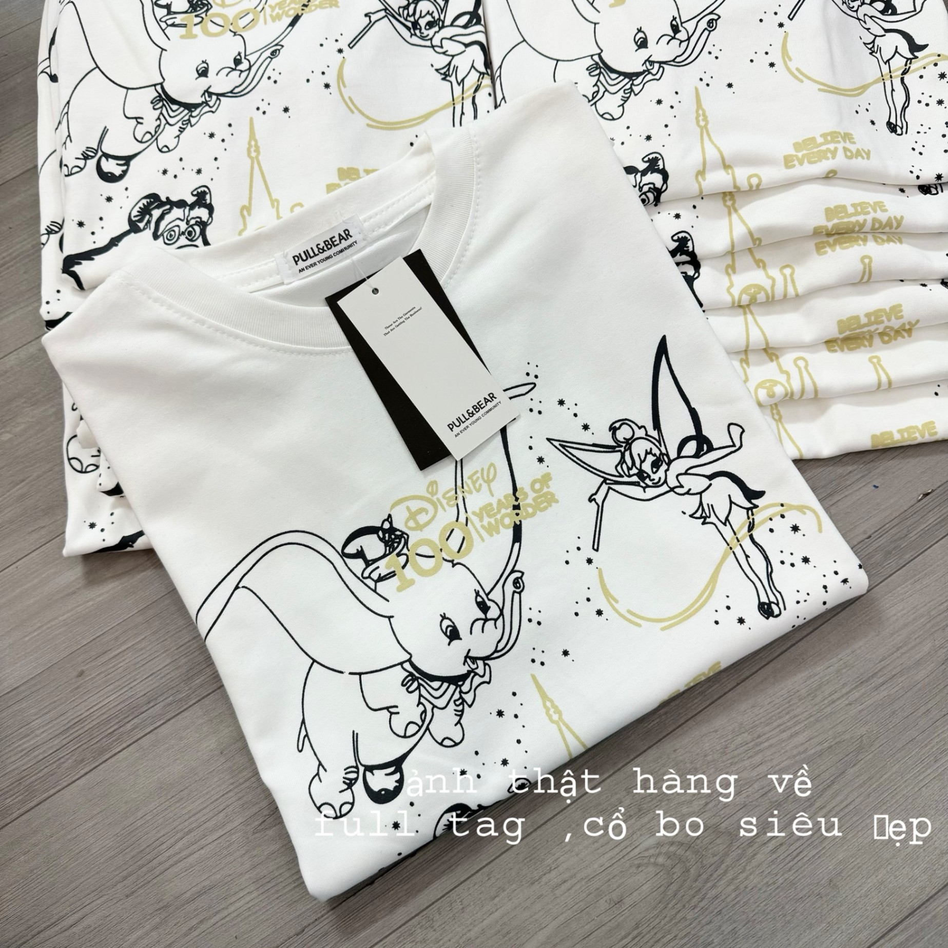 Áo Phông Trắng In Voi