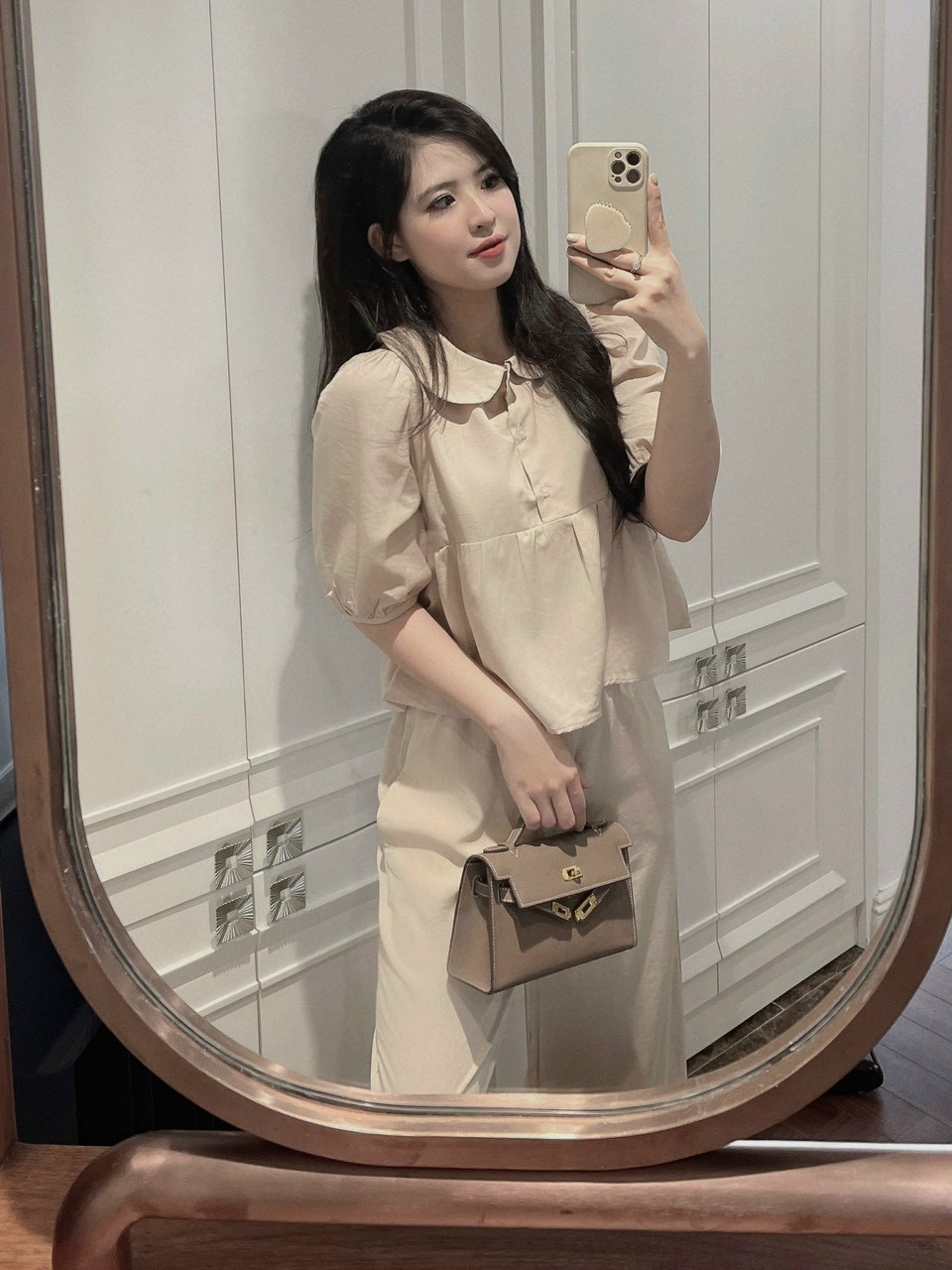 Bộ Be Quấn Suông Áo Cổ Bèo