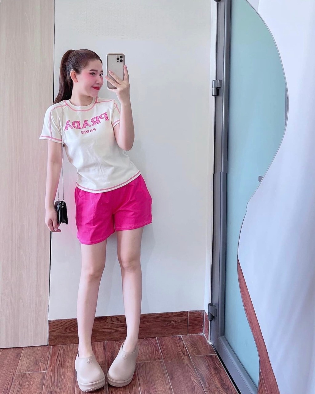 Bộ Cộc Prada Phối Viền 2 Màu