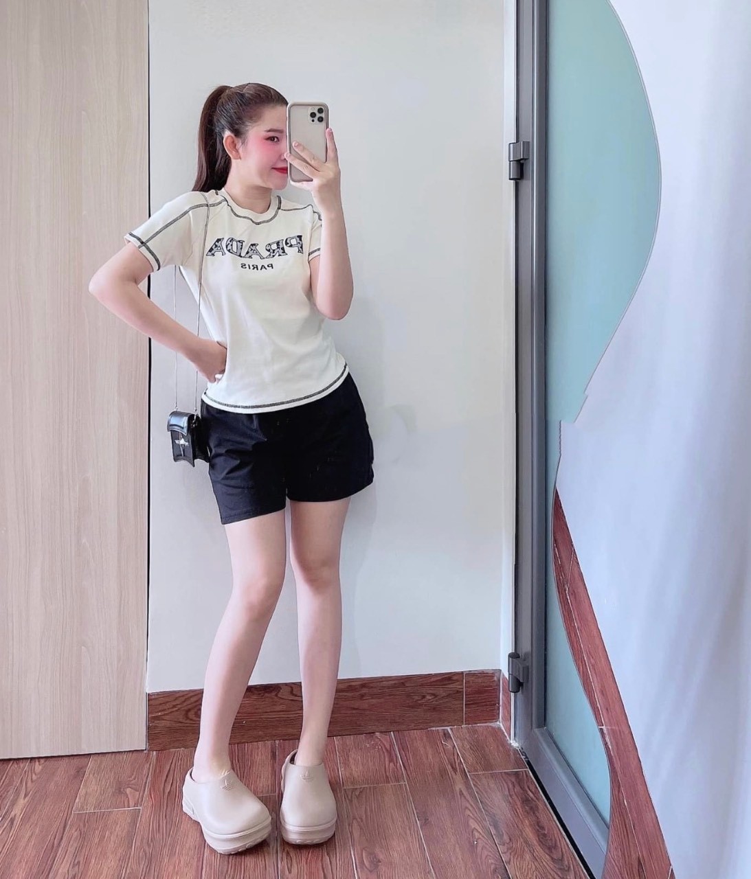 Bộ Cộc Prada Phối Viền 2 Màu