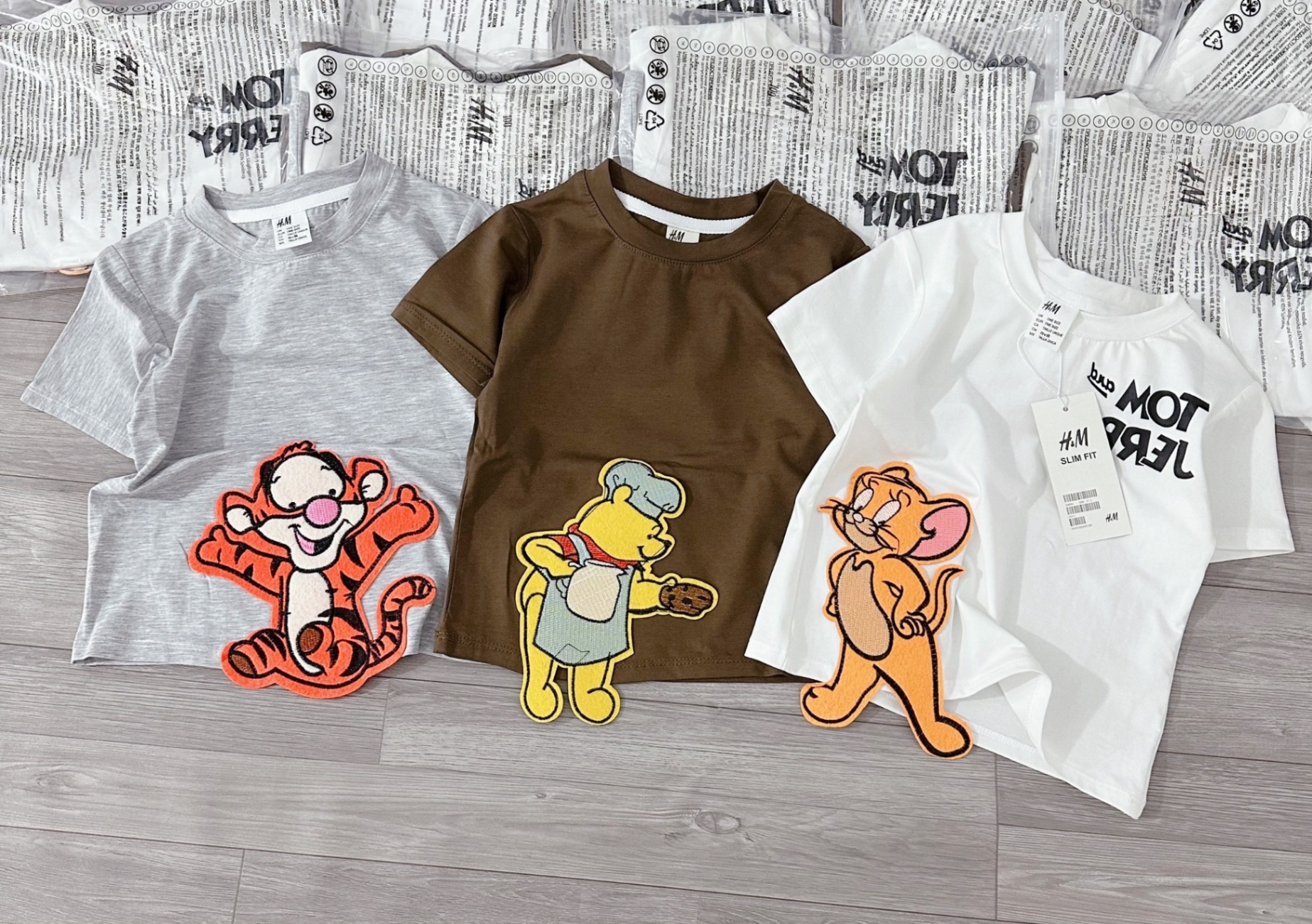 Set 3 Áo Phông Tom Jerry Bé Trai