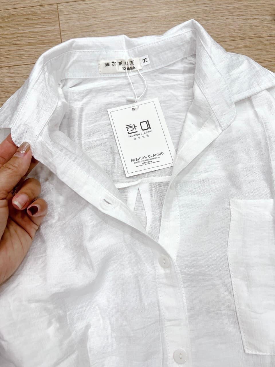 Bộ SM Trắng Quần Đùi 2 Lớp
