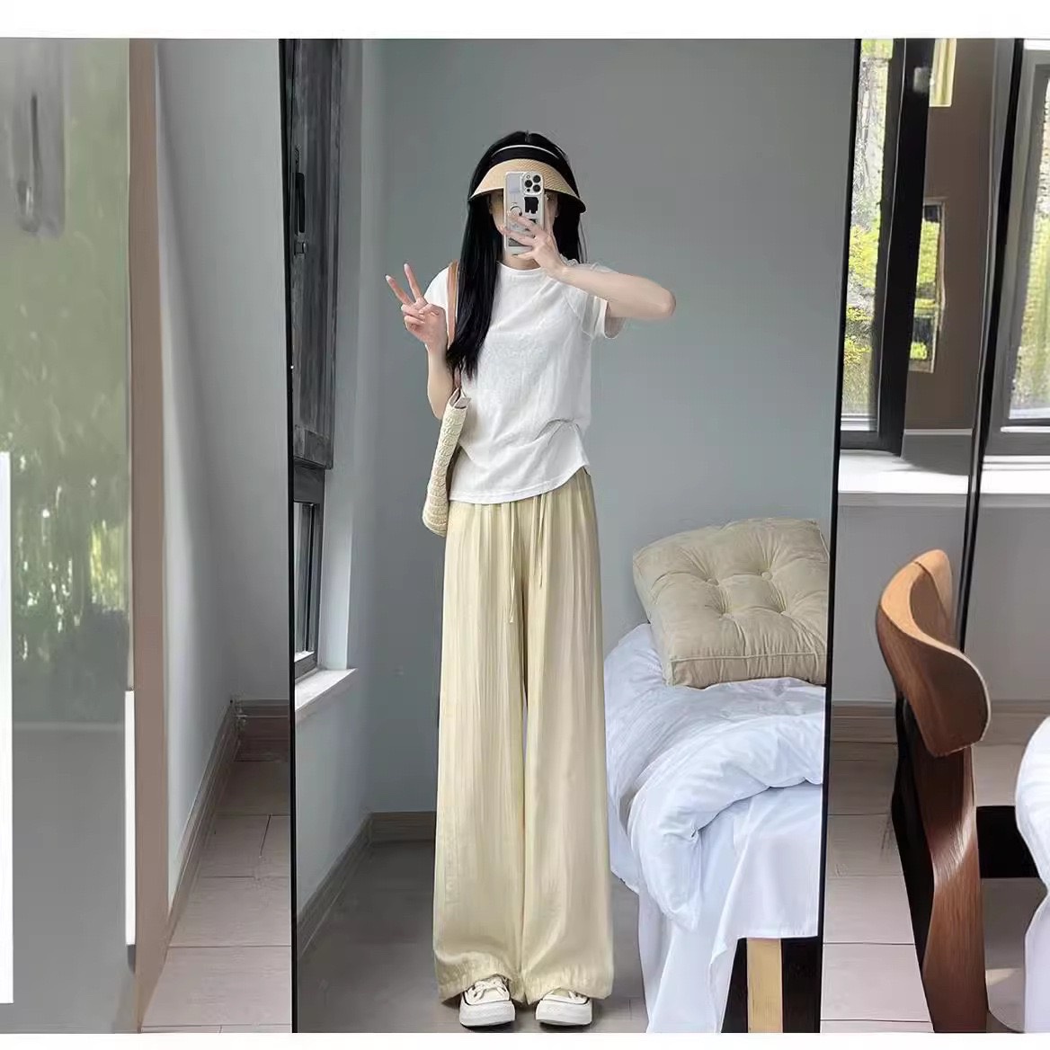 Quần Suông Đũi QC 3 Màu
