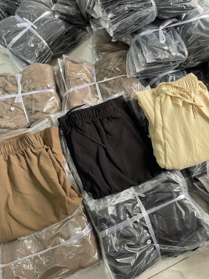Quần Suông Đũi QC 3 Màu