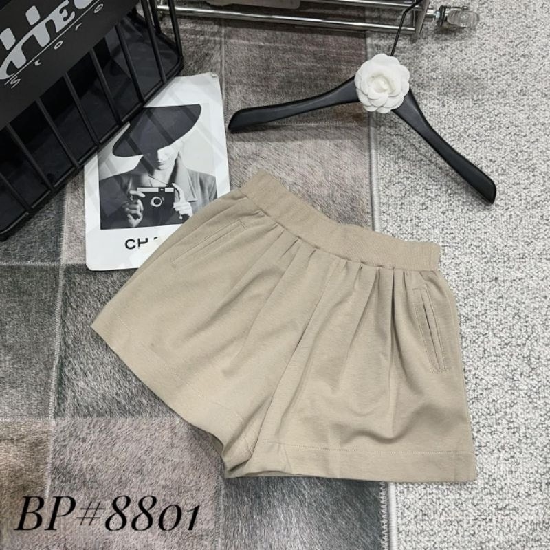 Sét 2 Quần Đùi Nỉ Nốp Đen Be