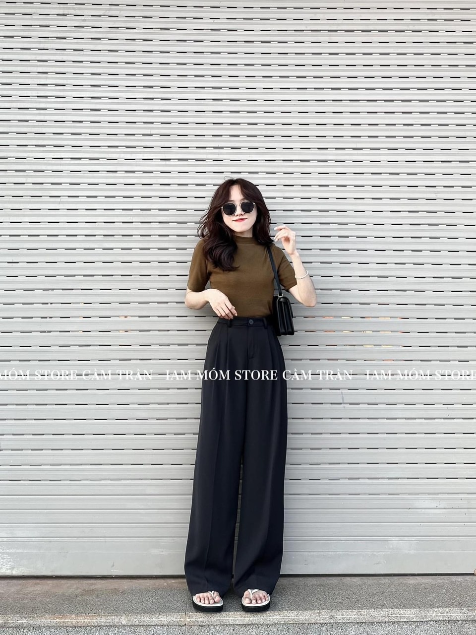 Quần Vải Suông Cạp Cúc 3 Màu