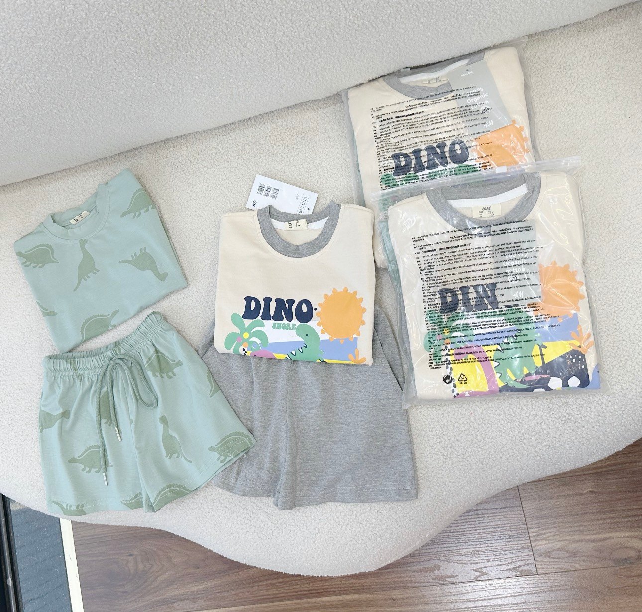 Sét 2 Bộ Cộc Khủng Long Dino Bé